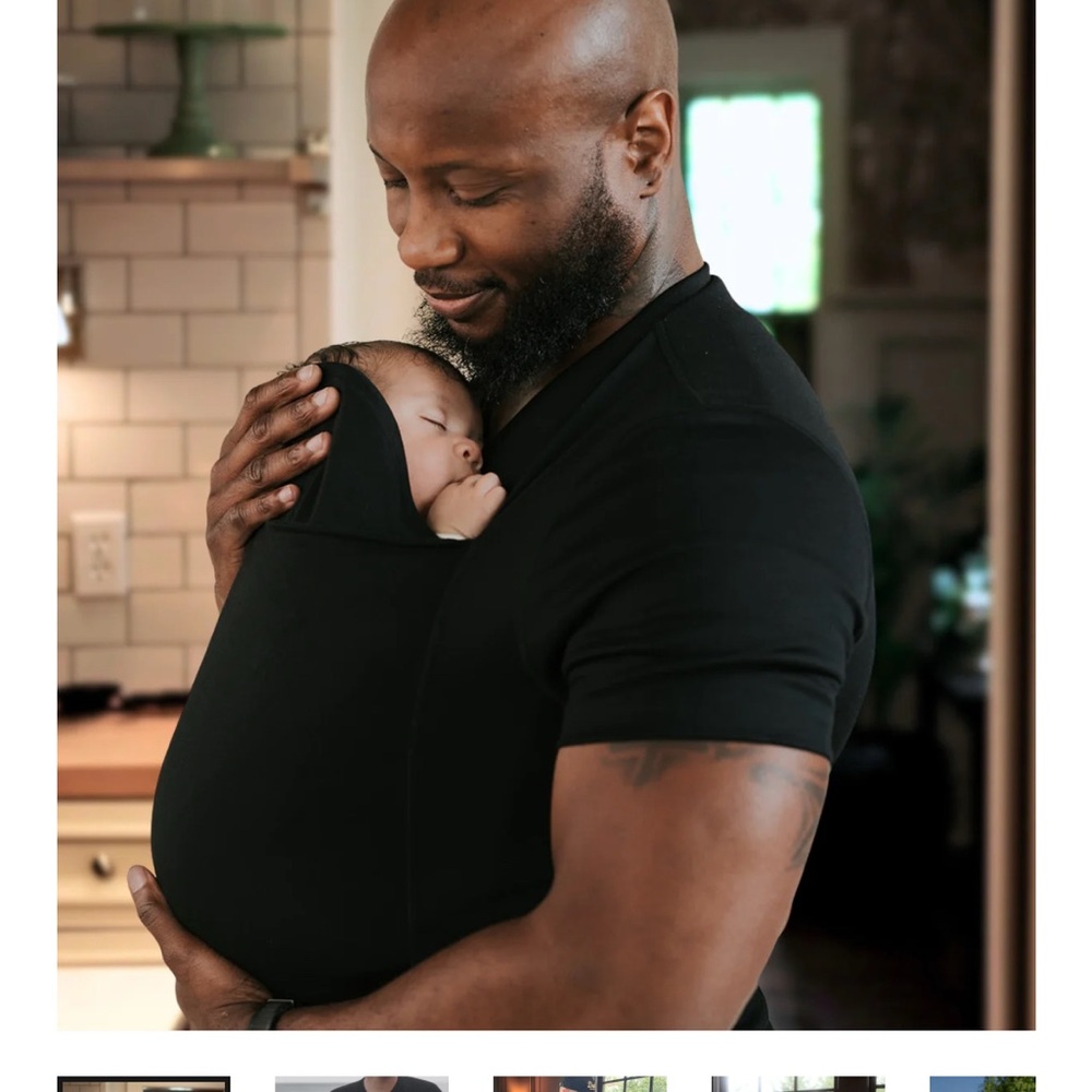 Lalabu - Dad built in carrier shirt in black - size MEDIUM